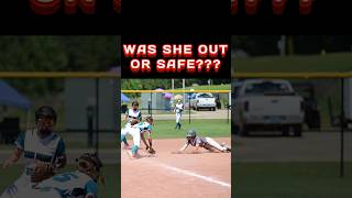 🥎🥎🥎Close Call at Third Safe or Out You Decide 🏃‍♀️softball [upl. by Ruscher728]