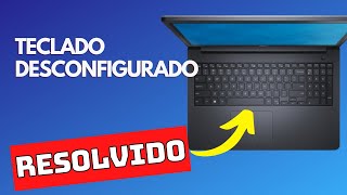 Teclado desconfigurado RESOLVIDO aperta letra e sai número resolva de forma fácil e rápida [upl. by Marcelle]