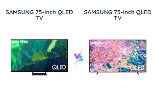 Samsung QLED Q70A vs Q60B  75Inch 4K TVs Compared [upl. by Acirne]