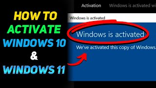 How to Activate Windows 10 amp 11 Tutorial [upl. by Coulombe]