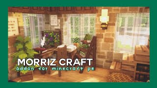 new aesthetic addon 🍄 morriz craft addon 🌿 minecraft [upl. by Llenej]