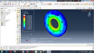 AbaqusBasic Brake Disc Analysis [upl. by Marchak]