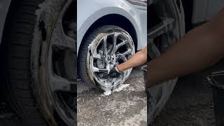 Satisfying wheel cleaning ASMR 😌 [upl. by Aikyt91]