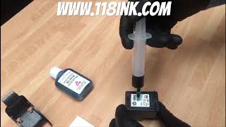 How to Refill a black ink cartridge hp 60 60xl 61 62 63 64 65 65xl 302 303 304 304xl 305 662 680 307 [upl. by Micky]