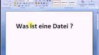 Was ist eine Datei [upl. by Woolley]