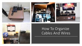 How To Organize Cables And Wires  Cable Management [upl. by Dammahum]