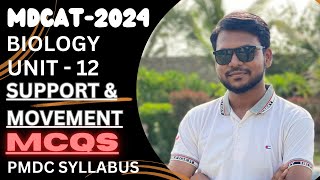 SUPPORT AND MOVEMENT  MCQS DISCUSSION  MDCAT2024  BIOLOGY  PMDC SYLLABUS [upl. by Harobed882]