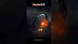 Asteroid Hitting Ring Earth 💍🌏moon Status shorts solarsmash [upl. by Ennovart]