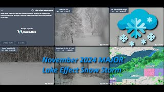 Lake Erie INSANE Snow  Travel Bans  I90 Crushing [upl. by Ytoc]