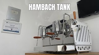 REVIEW MESIN ESPRESSO HAMBACH TANK 2 GROUP  MESIN KOPI HARGA MURAH KUALITAS MEWAH [upl. by Aetnuahs]