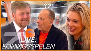 DE KONING en JUTTA LEERDAM BEANTWOORDEN JULLIE VRAGEN 😱👑 Opening Koningsspelen LIVE  Zappsport [upl. by Devonne70]