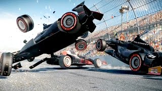 GRID Autosport Formula Crashes [upl. by Asyal249]