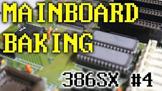 386SX Mainboard Emergency Baking it [upl. by Mastic]