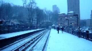 A winter wonderland at Dyckman Street Station [upl. by Dnalhsa122]