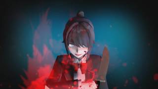 mmd Yandere SimulatorPusher [upl. by Anelra921]