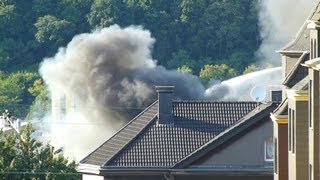 Großbrand am alten Schlachthof in Hagen  Feuerwehr bis zum frühen Morgen im Einsatz [upl. by Aliahkim]