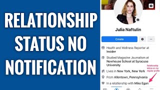 How To Change Facebook Relationship Status Without Notification [upl. by Sumer]