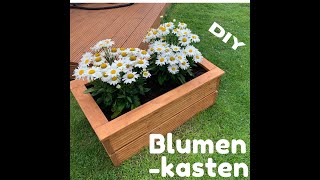 Blumenkasten Blumenkübel DIY aus Resten für den Garten [upl. by Aremmat]