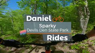 Sparky  Full Trail Devils Den State Park Mountain Biking [upl. by Bekki]