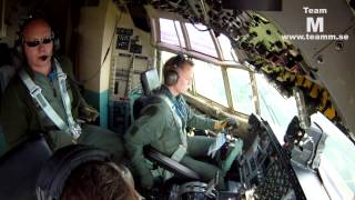 C130 Hercules cockpit video with GoPro 40 min [upl. by Ydnec885]