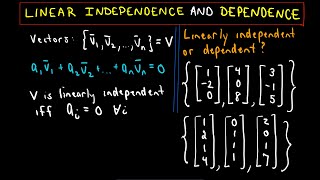 ❖ Linear Independence and Linear Dependence Ex 1 ❖ [upl. by Esirrehc]