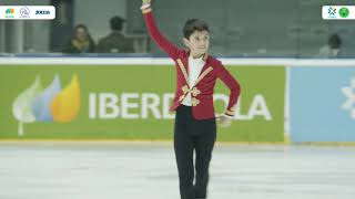 Programa largo de Gabriel Fernández en la final de la Liga Iberdrola de Patinaje sobre hielo 2024 [upl. by Hoskinson]