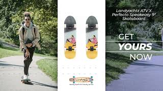 Landyachtz atv x perfecto speakeasy 9 skateboard [upl. by Demetrius256]