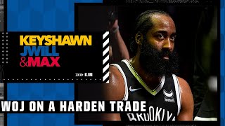 Woj on the latest between James Harden amp Ben Simmons trade talk  KJM [upl. by Malti877]