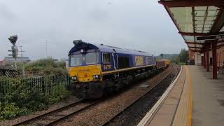 Gbrf 66797 Healey Mills to Tyne SS at Wakefield Kirkgate 26924 [upl. by Danielson]