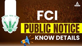 FCI AG 3 Result 2023  FCI AG3 Result  FCI Public Notice  Know Complete Details [upl. by Aihtnys]