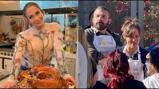 Jennifer Lopez Solo As Ben Affleck amp Jennifer Garner Spend Thanksgiving Together [upl. by Tabatha]