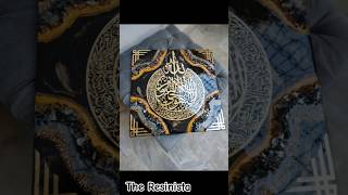 Islamic wall art resinart resin shortvideo [upl. by Garibull]