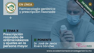 “Prescripción razonada de antimicrobianos y ajustes en la persona mayor” [upl. by Ehr]