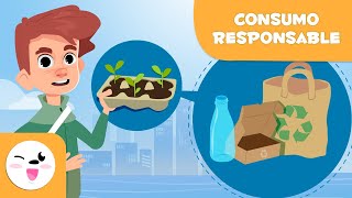 Consumo responsable para niños  Las tres erres Reducir Reutilizar y Reciclar [upl. by Nosloc520]