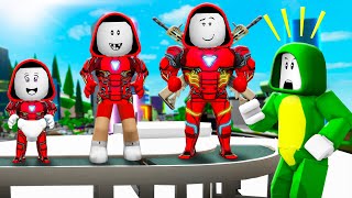 JJ GROW UP as IRONMAN  Maizen Roblox  ROBLOX Brookhaven 🏡RP  FUNNY MOMENTS [upl. by Acinod]