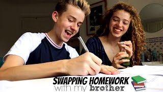 Swapping Homework with my Brother Year 13 vs Year 10 [upl. by Norved3]