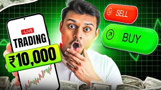 Live Market 10k Trading Psychology  How to Trade Equity in Small Account [upl. by Hillie]