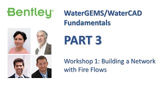 WaterGEMSWaterCAD Fundamentals Part 3 Workshop 1 Building a Network with Fire Flows [upl. by Vivyan]