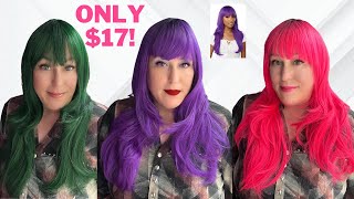 Poppin Color for 17 🔥 🩷 💜 💚 Sensationnel Dashly Unit 13 wig review [upl. by Aneladgam]