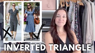 How To Style An INVERTED TRIANGLE Body Shape  Styling Dos amp Donts [upl. by Torruella]