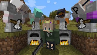 Minecraft Speedrunner VS 4 Hunters FINALE [upl. by Adniuqal]