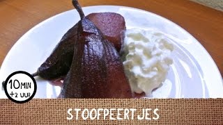 Lekker toetjes recept Stoofpeertjes [upl. by Atinat637]