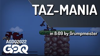 TazMania by Grumpmeister in 809  AGDQ 2022 Online [upl. by Orme]