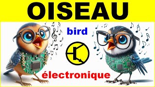 Fabriquer un oiseau électronique oscillateur astable transistor  Electronic bird oscillator DIY [upl. by Anneyehc]