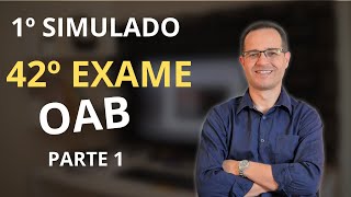 1º Simulado para o exame 42 OAB  parte 1 [upl. by Belita770]