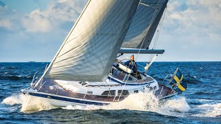 HallbergRassy 40C boat test  A turbocharged offshore cruising yacht  Yachting Monthly [upl. by Mazurek84]