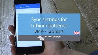 Sync settings for Lithium battteries  BMV712 Smart [upl. by Terrab]