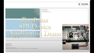 PetaLinux SPI Device Control LCD Panel  Project Demo [upl. by Aihsekel]