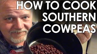 How to Cook Southern Style Cowpeas  Black Gumbo [upl. by Nuy]