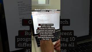 What NOT to do for your pelvic issues pelvichealth pelvicfloor pelvicpain [upl. by Nathanil965]